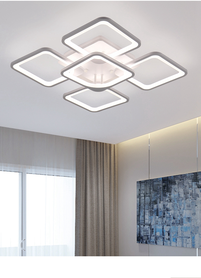 Modern Square Patterned LED Ceiling Light